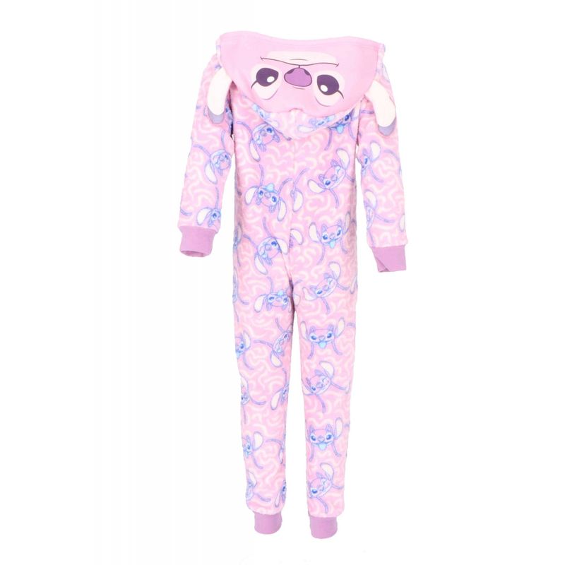 Fashion, accesorii si bijuterii - Copii - Lenjerie si pijamale copii - Pijamale copii - Pijama tip salopeta pentru copii Disney Stitch 98-104 CM Roz 3-4 ani - Infinity.ro