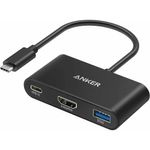 PC, gaming si accesorii - Retelistica - Hub-uri - Hub Anker PowerExpand 3-in-1, 100W Power Delivery, USB-C, 4K HDMI, USB 3.0, Gri - Infinity.ro