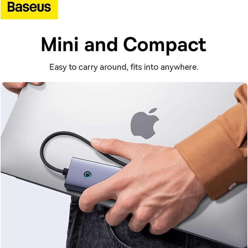 PC, gaming si accesorii - Retelistica - Hub-uri - Hub Type-C la HDMI, 4 x USB, 4K@30Hz - Baseus UltraJoy (B00052809813-00) - Space Gri - Infinity.ro