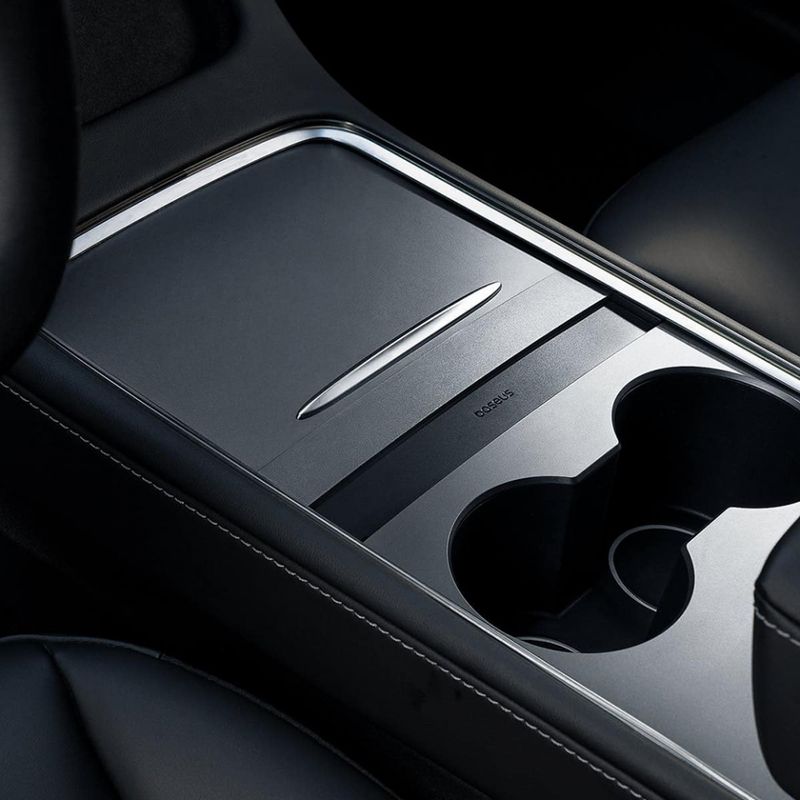 PC, gaming si accesorii - Retelistica - Hub-uri - Hub USB-C la HDMI, Type-C, 3x USB, RJ45, pentru Tesla Model 3 / Y - Baseus (B00051300111-00) - Negru - Infinity.ro