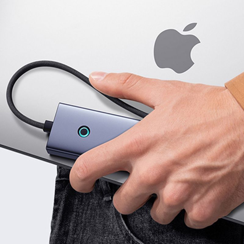 PC, gaming si accesorii - Retelistica - Hub-uri - Hub Type-C la 4x USB3.0 - Baseus (B0005280A813-03) - Space Gri - Infinity.ro