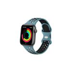 Laptop, Telefoane si Tablete - Wearables si gadgeturi - Wearables - Accesorii wearables - Curea Ceas din silicon pentru Apple SmartWatch 42/44/45/49mm, sport, eleganta, rezistenta la indoituri, Albastru - Infinity.ro