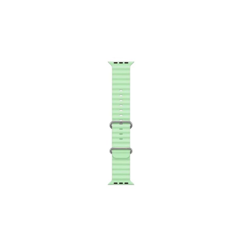 Laptop, Telefoane si Tablete - Wearables si gadgeturi - Wearables - Accesorii wearables - Curea Ceas din silicon pentru Apple SmartWatch 42/44/45/49mm, sport, eleganta, rezistenta la indoituri, Verde deschis - Infinity.ro