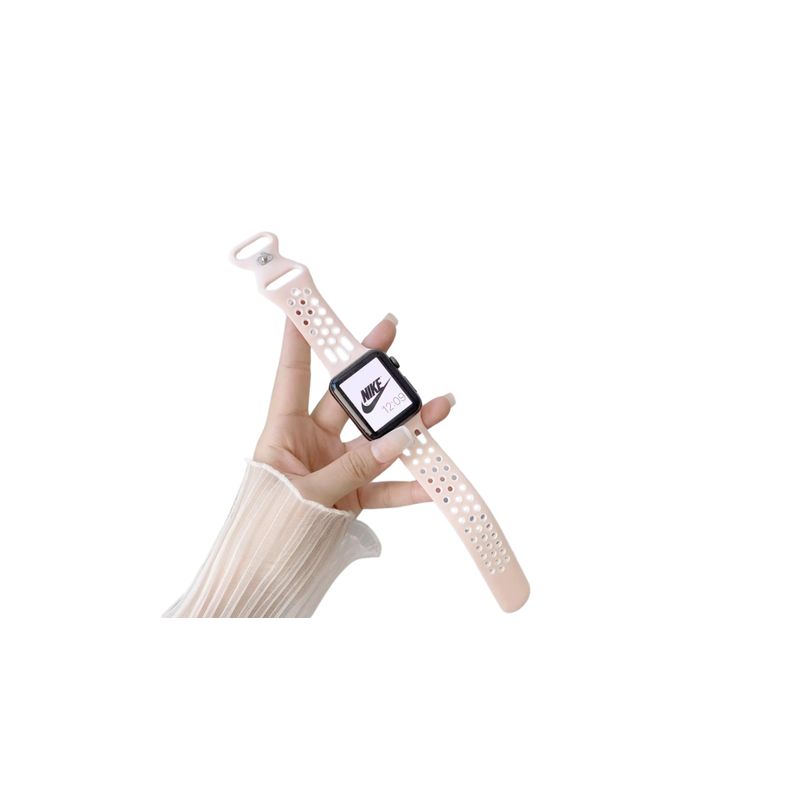 Laptop, Telefoane si Tablete - Wearables si gadgeturi - Wearables - Accesorii wearables - Curea Ceas SmartWatch pentru Apple Watch, 38/40/41mm,, Silicon, sport, eleganta, rezistenta la indoituri, Roz - Infinity.ro
