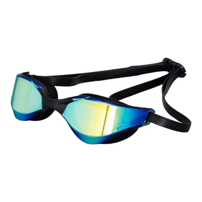 Sport si Outdoor - Echipament Sportiv - Accesorii echipament sportiv - Ochelari sport - Set ochelari de inot profesionali, casca neagra, cleste nas si dopuri urechi, Marime universala, Unisex, Negru - Infinity.ro