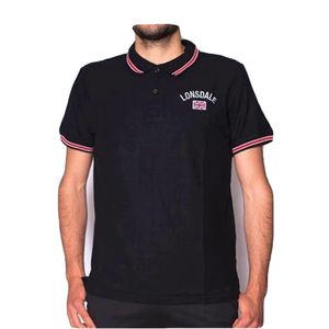 Tricou polo barbati Lonsdale, Negru