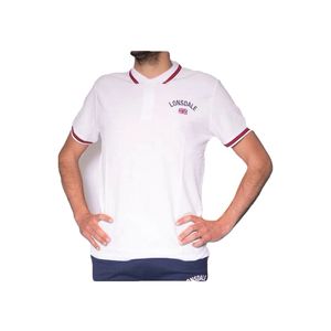 Tricou polo barbati Lonsdale, Alb