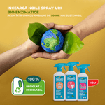 Market - Curatenie si intretinere casa - Produse baie - Produse suprafete baie - Solutie Bio Anti Calcar pentru Baie Spray - Mint - 500ml Eezym - Infinity.ro