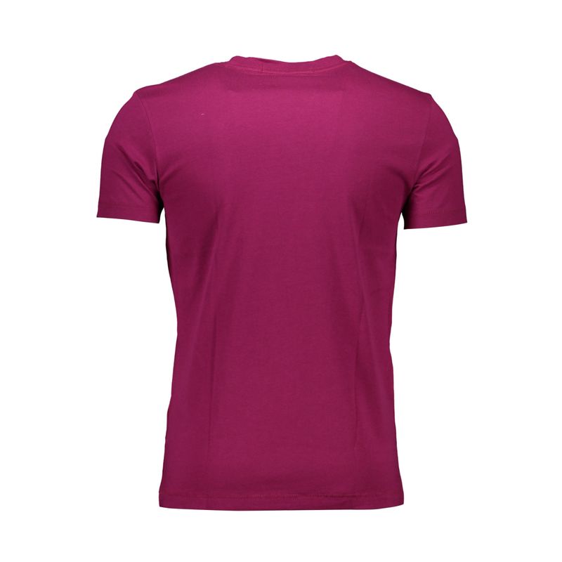 Fashion, accesorii si bijuterii - Barbati - Imbracaminte - Tricouri si bluze barbati - Tricou Calvin Klein Jeans J30J317065 Rosu fucsie Slim Fit, 2XL INTL Rosu fucsie - Infinity.ro