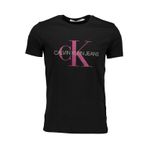 Fashion, accesorii si bijuterii - Barbati - Imbracaminte - Tricouri si bluze barbati - Tricou Calvin Klein Jeans J30J317065 Negru Slim Fit, 2XL INTL Negru - Infinity.ro