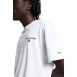 Fashion, accesorii si bijuterii - Barbati - Imbracaminte - Tricouri si bluze barbati - Tricou Barbati Tommy Jeans DM0DM17712 L INTL Alb - Infinity.ro