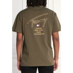 Fashion, accesorii si bijuterii - Barbati - Imbracaminte - Tricouri si bluze barbati - Tricou Barbati Tommy Jeans DM0DM17729 XL INTL Verde militar - Infinity.ro