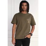 Fashion, accesorii si bijuterii - Barbati - Imbracaminte - Tricouri si bluze barbati - Tricou Barbati Tommy Jeans DM0DM17729 XL INTL Verde militar - Infinity.ro