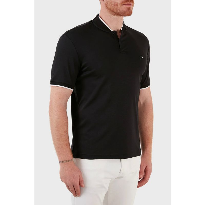 Fashion, accesorii si bijuterii - Barbati - Imbracaminte - Tricouri si bluze barbati - Tricou polo Calvin Klein K10K108997 Regular Fit S INTL Negru - Infinity.ro