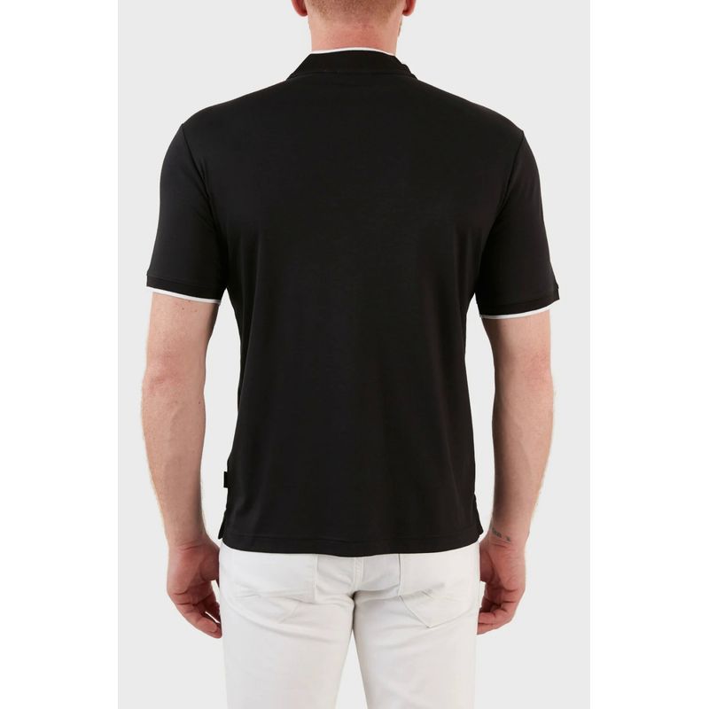 Fashion, accesorii si bijuterii - Barbati - Imbracaminte - Tricouri si bluze barbati - Tricou polo Calvin Klein K10K108997 Regular Fit S INTL Negru - Infinity.ro