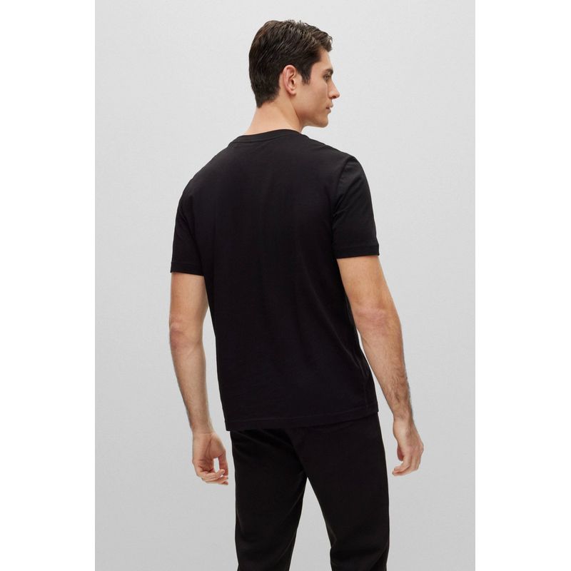 Fashion, accesorii si bijuterii - Barbati - Imbracaminte - Tricouri si bluze barbati - Tricou Barbati Hugo Boss 50488785 2XL INTL Negru - Infinity.ro