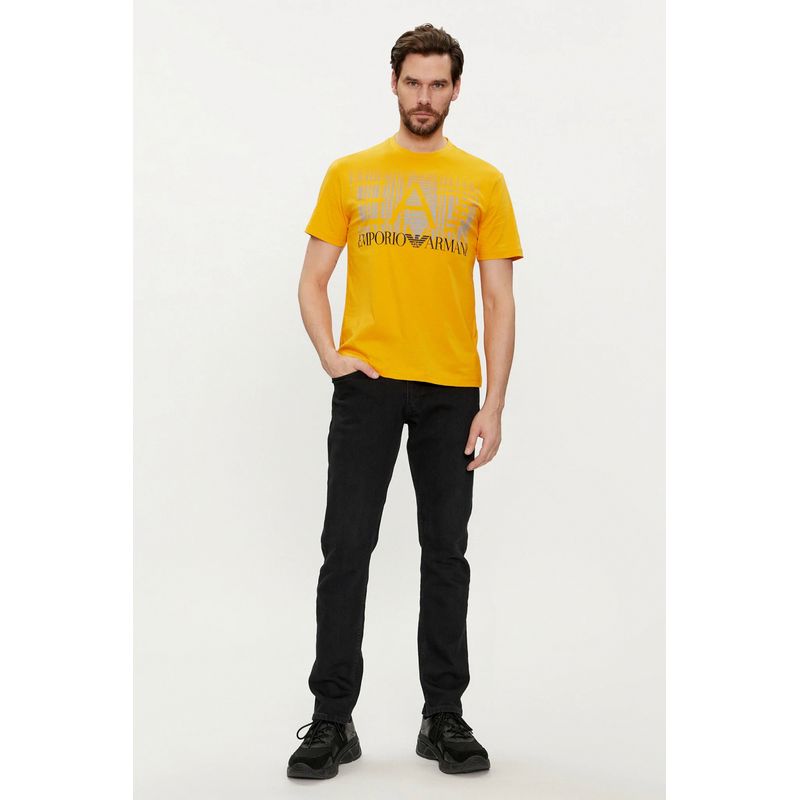 Fashion, accesorii si bijuterii - Barbati - Imbracaminte - Tricouri si bluze barbati - Tricou Barbati EA7 - Emporio Armani 3DPT44 S INTL Galben - Infinity.ro