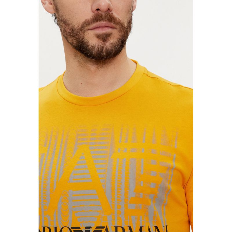 Fashion, accesorii si bijuterii - Barbati - Imbracaminte - Tricouri si bluze barbati - Tricou Barbati EA7 - Emporio Armani 3DPT44 S INTL Galben - Infinity.ro