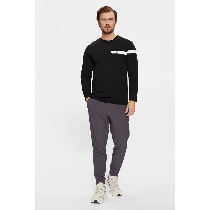 Fashion, accesorii si bijuterii - Barbati - Imbracaminte - Tricouri si bluze barbati - Tricou Barbati Boss Longsleeve Togn 1 50501228 XL INTL Negru - Infinity.ro