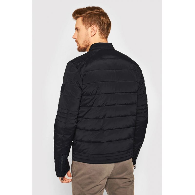 Fashion, accesorii si bijuterii - Barbati - Imbracaminte - Jachete si geci barbati - Jacheta Calvin Klein Quilted Moto J30J316664, S INTL, Negru - Infinity.ro