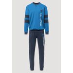 Fashion, accesorii si bijuterii - Barbati - Lenjerie si pijamale barbati - Pijamale barbati - Pijamale lungi pentru barbati Lotto LP1137 2XL INTL Albastru deschis - Infinity.ro