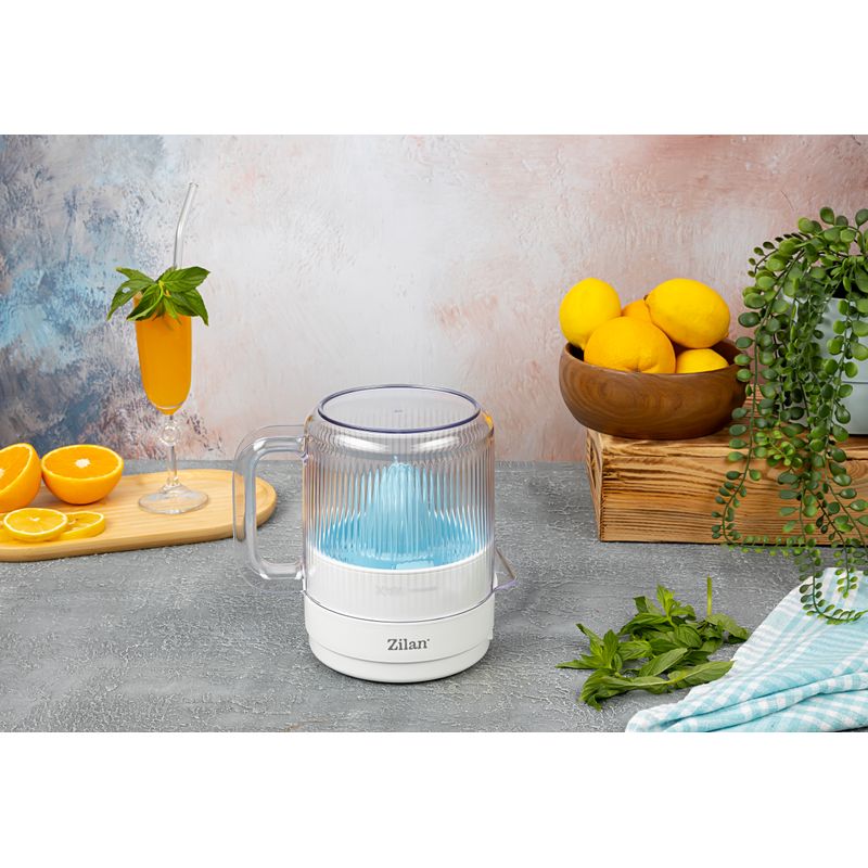 Electronice si Electrocasnice - Electrocasnice bucatarie - Preparare bauturi - Storcatoare de fructe - Storcator de citrice Zilan ZLN1146, motor AC, 30W, rotatie in 2 directii, zgomot 80dB - Infinity.ro