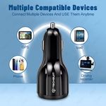 Laptop, Telefoane si Tablete - Telefoane mobile si accesorii - Accesorii Telefoane - Incarcatoare telefoane - Incarcator Auto USB-A QC 5.0 30W, USB-C PD30W - Techsuit Premium (TE-022) - Negru - Infinity.ro