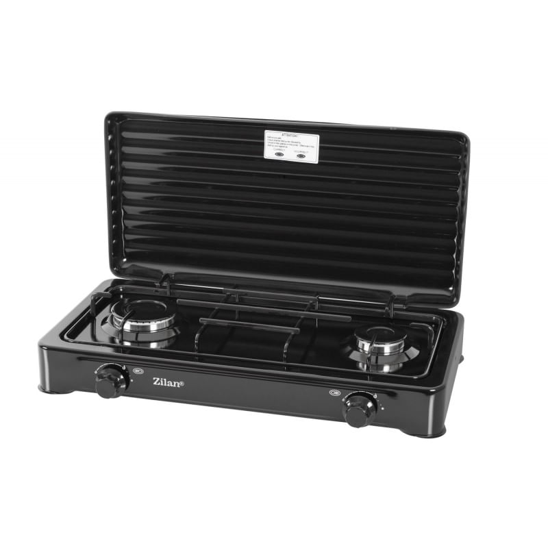 Aragaz 2 ochiuri ZILAN ZLN-0025,culoare negru utilizare numai GPL butelie