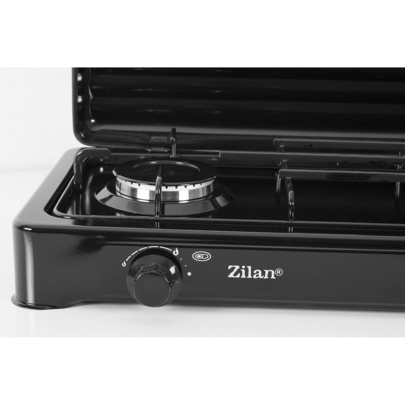 Electronice si Electrocasnice - Aragazuri, cuptoare si hote - Aragazuri - Aragazuri pe gaz - Aragaz 2 ochiuri ZILAN ZLN-0025,culoare negru utilizare numai GPL butelie - Infinity.ro