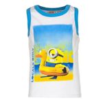 Fashion, accesorii si bijuterii - Copii - Imbracaminte copii - Tricouri copii - Tricou fara maneci baieti Minions EP1577 Alb 98 CM 3 ani - Infinity.ro