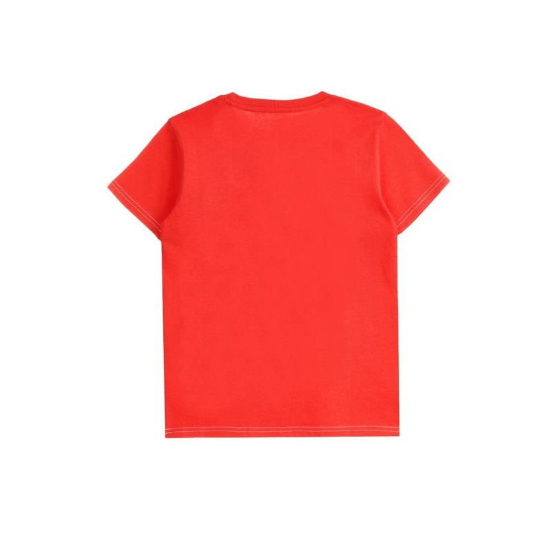 Fashion, accesorii si bijuterii - Copii - Imbracaminte copii - Tricouri copii - Tricou guess din bumbac cu imprimeu grafic si logo Rosu 140 CM 10 ani - Infinity.ro