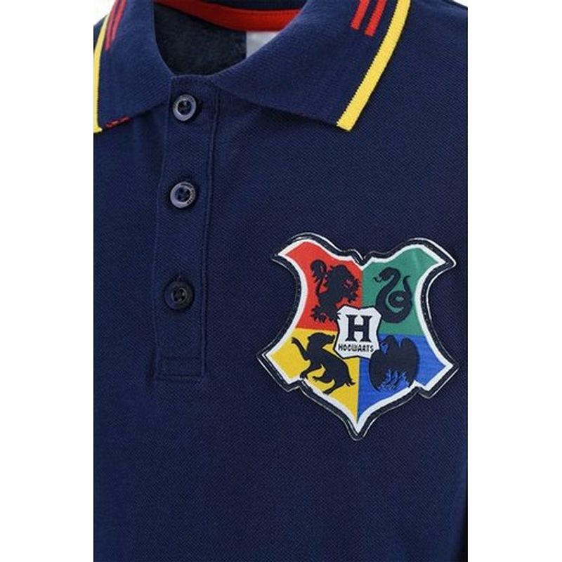 Fashion, accesorii si bijuterii - Copii - Imbracaminte copii - Tricouri copii - Tricou polo baieti cu maneca lunga Harry Potter 116 CM Albastru 6 ani - Infinity.ro
