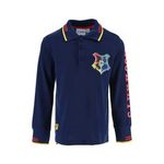 Fashion, accesorii si bijuterii - Copii - Imbracaminte copii - Tricouri copii - Tricou polo baieti cu maneca lunga Harry Potter 116 CM Albastru 6 ani - Infinity.ro