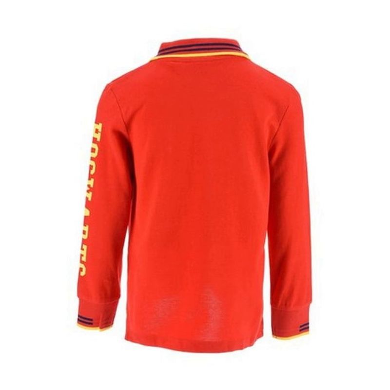 Fashion, accesorii si bijuterii - Copii - Imbracaminte copii - Tricouri copii - Tricou polo baieti cu maneca lunga Harry Potter Rosu 152 CM 12 ani - Infinity.ro