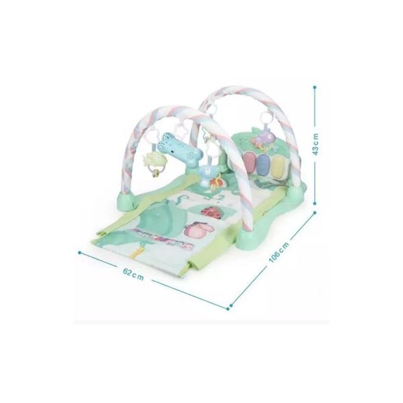 Jucarii, Copii si Bebe - Jucarii si jocuri - Jucarii bebelusi - Centre de activitati - Salteluta de joaca cu pian Spring Flower cu arcade duble - Infinity.ro