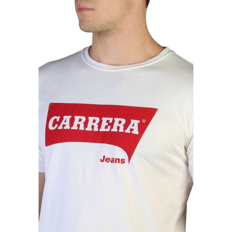 Fashion, accesorii si bijuterii - Barbati - Imbracaminte - Tricouri si bluze barbati - Tricou Barbati Carrera Jeans  L INTL Alb - Infinity.ro