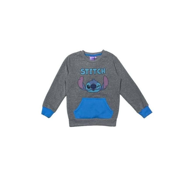 Fashion, accesorii si bijuterii - Copii - Imbracaminte copii - Treninguri si compleuri copii - Trening baieti Disney Stitch LIL230157POL 128 CM Gri 8 ani - Infinity.ro