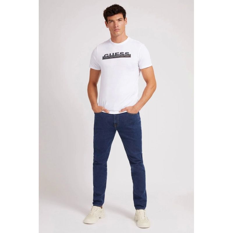 Fashion, accesorii si bijuterii - Barbati - Imbracaminte - Tricouri si bluze barbati - Tricou Barbati Guess MBBI40KAVR0 XL INTL Alb - Infinity.ro
