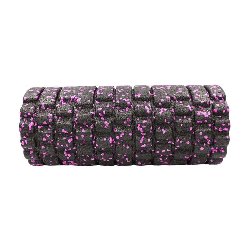 Sport si Outdoor - Fitness - Aparate fitness - Accesorii aparate fitness - Rola cilindru masaj XQ Max, din spuma, pentru yoga, negru cu roz, 33x14 cm - Infinity.ro