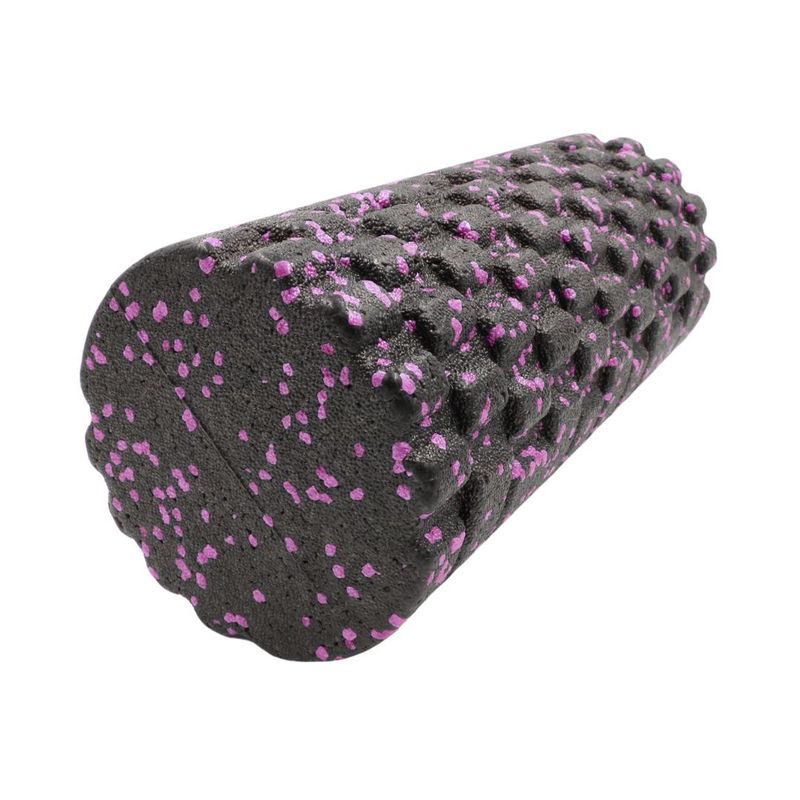 Sport si Outdoor - Fitness - Aparate fitness - Accesorii aparate fitness - Rola cilindru masaj XQ Max, din spuma, pentru yoga, negru cu roz, 33x14 cm - Infinity.ro