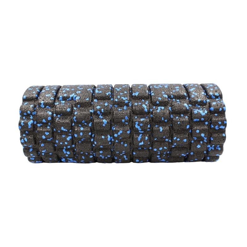 Sport si Outdoor - Fitness - Aparate fitness - Accesorii aparate fitness - Rola cilindru masaj XQ Max, din spuma, pentru yoga, negru cu albastru, 33x14 cm - Infinity.ro