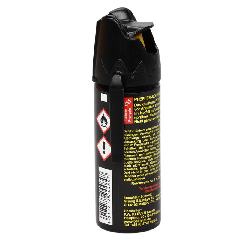 Sport si Outdoor - Sporturi de contact - Produse autoaparare - Spray cu piper Pfeffer KO, dispersant, auto-aparare, prindere curea, 50 ml - Infinity.ro