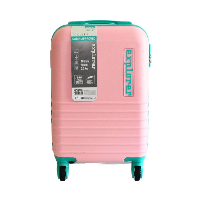 Sport si Outdoor - Articole de voiaj - Trolere - Troler ProWorld Explorer cu roti 360°, 30 litri, roz - Infinity.ro