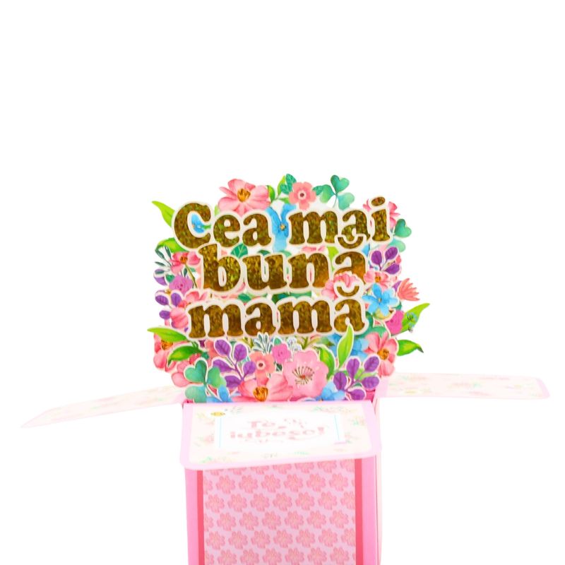 Market - Cadouri - Felicitari - Decoratiune din hartie Magic Pop-Ups Cea mai buna mama - Infinity.ro