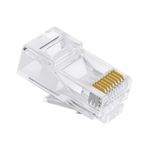 PC, gaming si accesorii - Retelistica - Cabluri si accesorii - Mufa RJ45 8P8C CAT6E UTP PASS THROUGH EMTEX EMT-PR6-UTP - Infinity.ro
