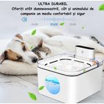 Petshop - Accesorii petshop - Castroane si adapatori - Dispenser automat de Apa pentru animale de companie, Avansat, pentru Pisici, Caini, Tehnologie de Inductie, Alb - Infinity.ro