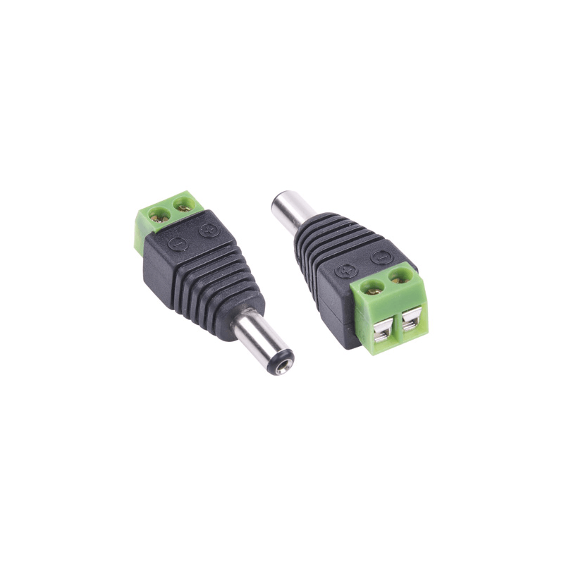 Casa si Gradina - Electrice - Smart Home - Accesorii control acces si supraveghere - Mufa alimentare DC 2.1x5.5 tata prindere cu surub regleta - Infinity.ro
