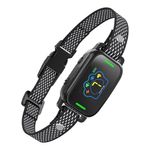 Petshop - Accesorii petshop - Zgarzi, lese si hamuri - Zgarzi - Zgarda Antilatrat Electrica Profesionala ENZIRO™, Display, 5 Moduri de lucru, 7 Nivele, Rezistenta la Apa, Praf,  Negru - Infinity.ro