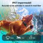 Petshop - Accesorii petshop - Zgarzi, lese si hamuri - Zgarzi - Zgarda Antilatrat Electrica Profesionala ENZIRO™, Display, 5 Moduri de lucru, 7 Nivele, Rezistenta la Apa, Praf,  Negru - Infinity.ro