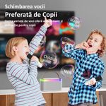 TV, Audio-Video si Foto - Audio profesionale - Microfoane profesionale - Microfon Karaoke pentru Copii si Adulti SMART ENZIRO™, Difuzor Separat cu Lumini LED, Conexiune Bluetooth, Wireless, Alb - Infinity.ro